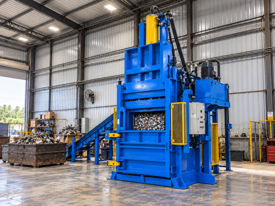 Vertical Scrap Baler Machine