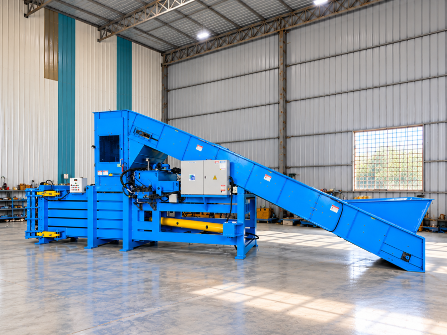 Horizontal Scrap Baler Machine